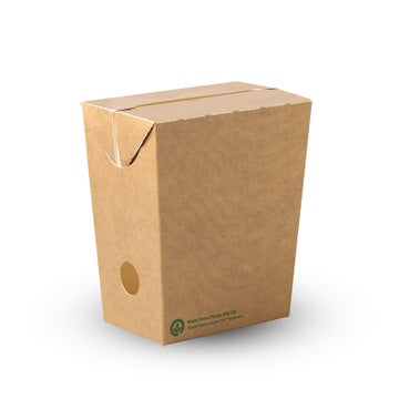 brown paper chip box small