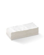 1 Ply 1/8 Fold White Lunch BioNapkin