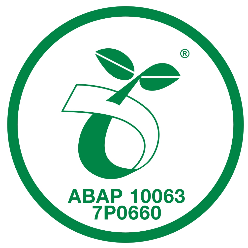 industrially compostable ABAP 10063 symbol